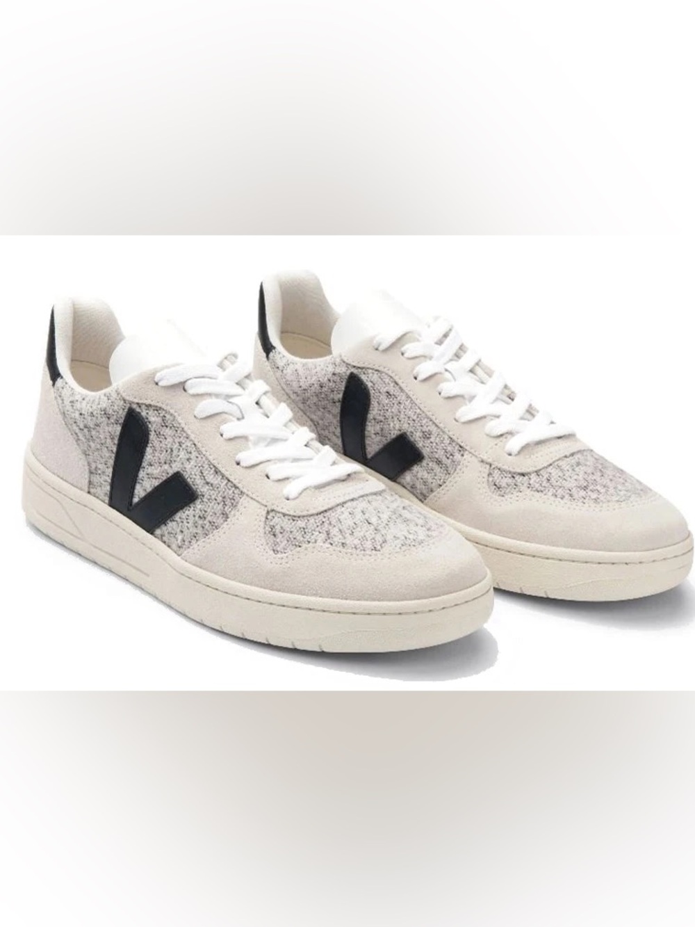 Veja | V-10 Flannel Snow Black | EU 38